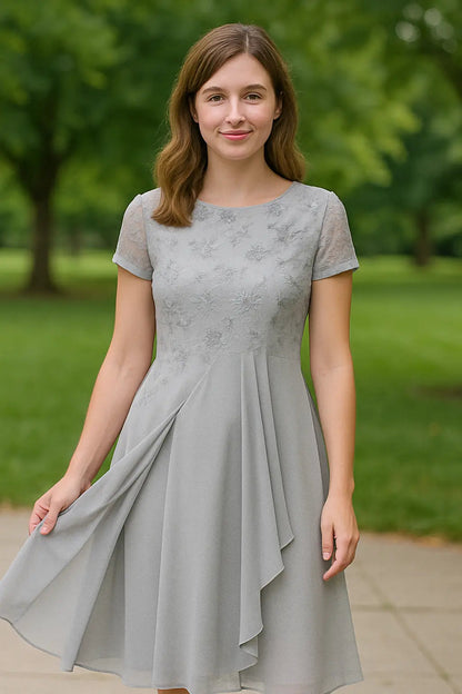 Damen | Elegante Chiffon Maxi-Jurk mit Spitzen-Details für Hochzeiten und Formelle Anlässe 7