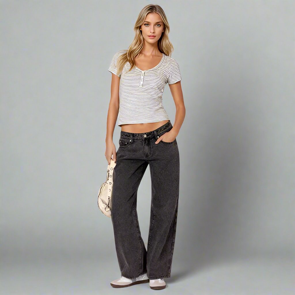 Damen | Trendige Low-Rise Stretchdenim Jeans für Komfort und Stil 2