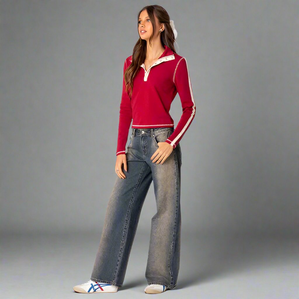 Damen | Trendige Low-Rise Stretchdenim Jeans für Komfort und Stil 3