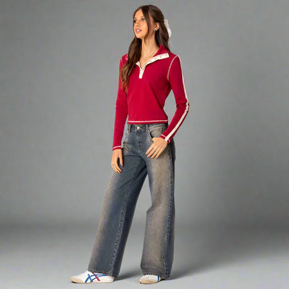Damen | Trendige Low-Rise Stretchdenim Jeans für Komfort und Stil 3