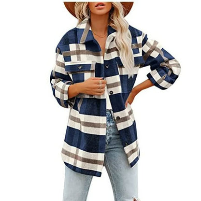Damenjacke Karomuster – Weiches Material, Trendy Design 3