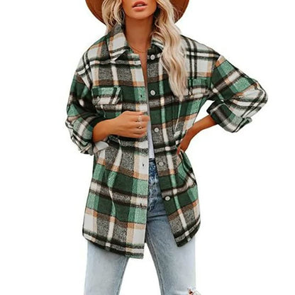 Damenjacke Karomuster – Weiches Material, Trendy Design 4