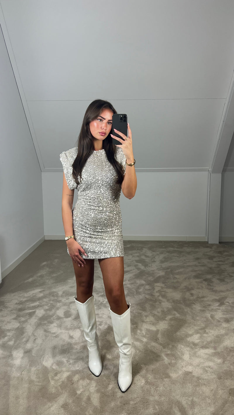 Vayenna | Schwarzes Minikleid Mit Pailletten – Elegantes Kurzkleid Für Feste Und Partys 5