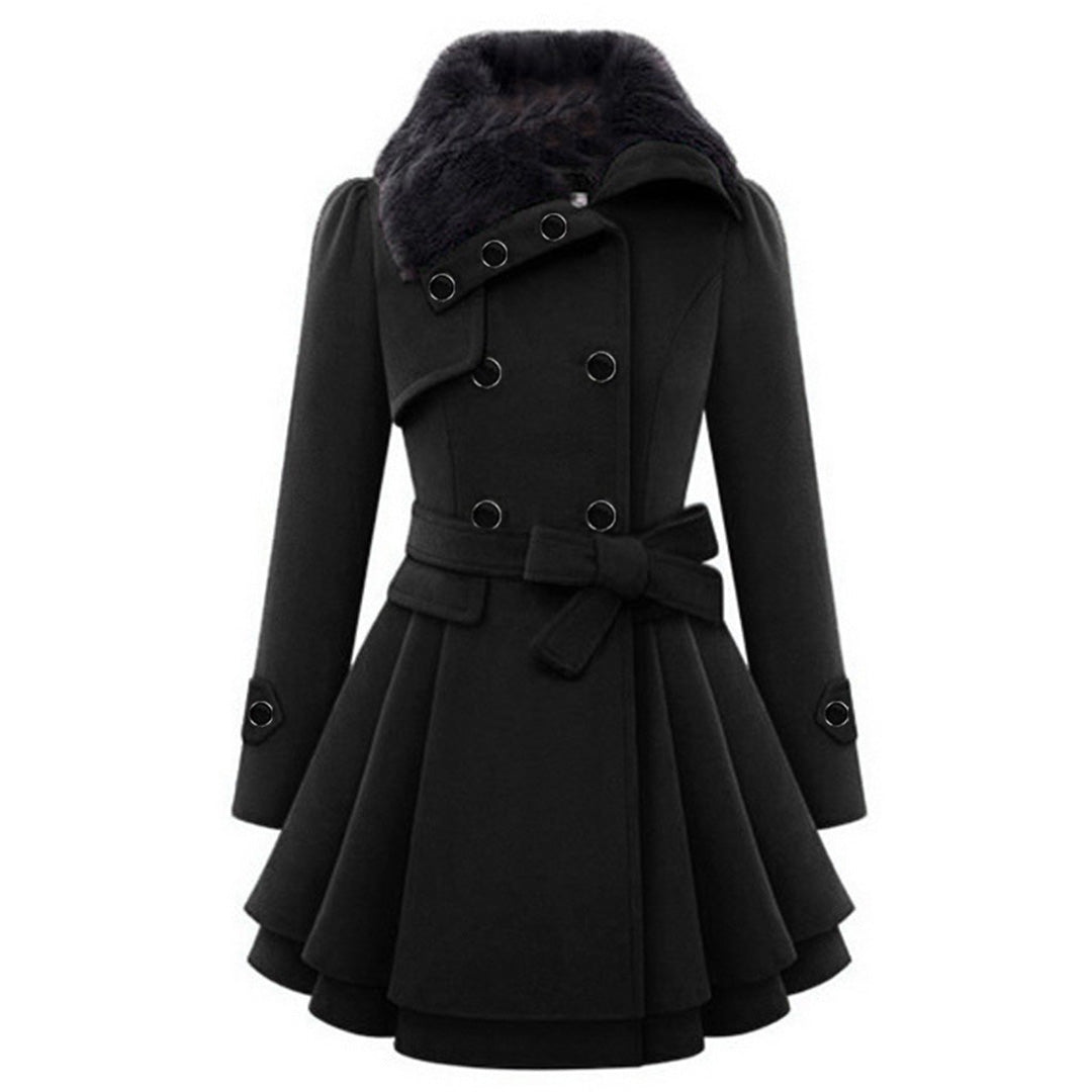 ELIZA Damenjacke – Lange Winterjacke mit Pelzkragen, Warm und Elegant 6