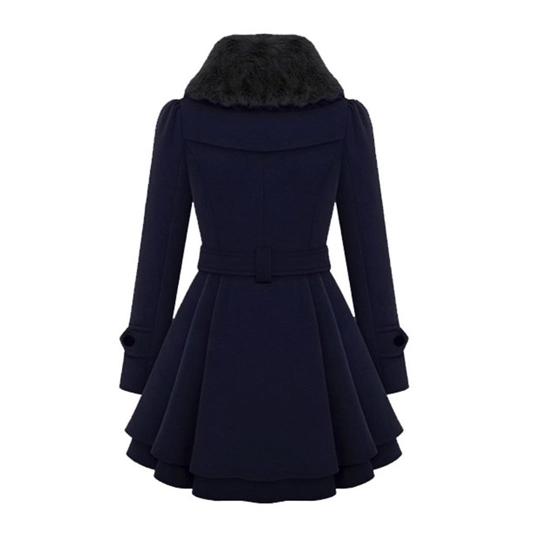 ELIZA Damenjacke – Lange Winterjacke mit Pelzkragen, Warm und Elegant 8