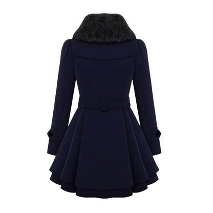 ELIZA Damenjacke – Lange Winterjacke mit Pelzkragen, Warm und Elegant 8