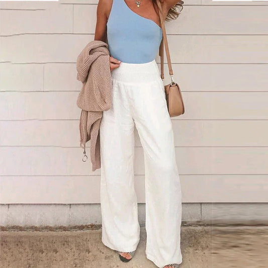 Elastische Leinen Sommerhose für Damen – Atmungsaktiv und Bequem 1