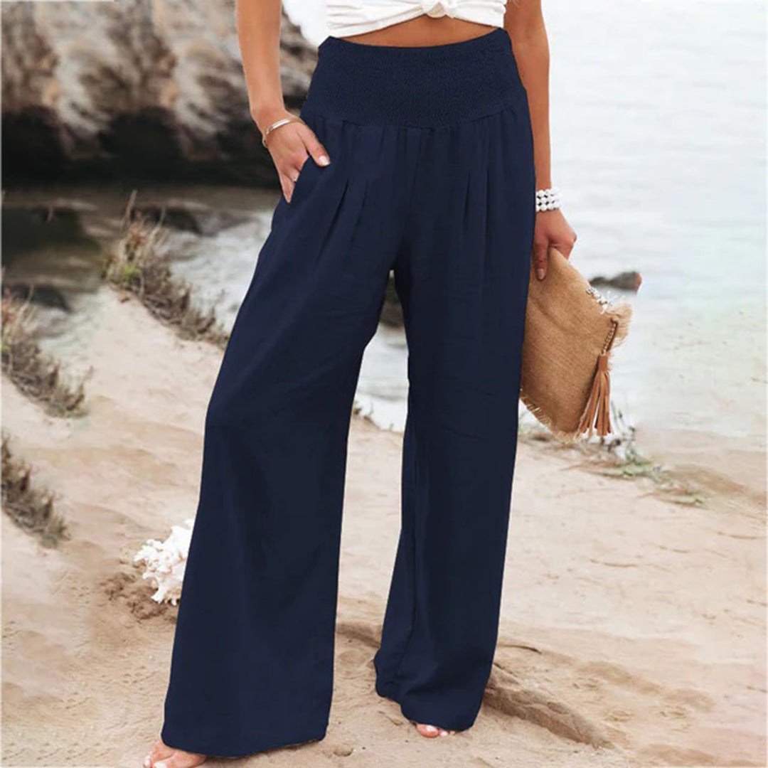 Elastische Leinen Sommerhose für Damen – Atmungsaktiv und Bequem 6