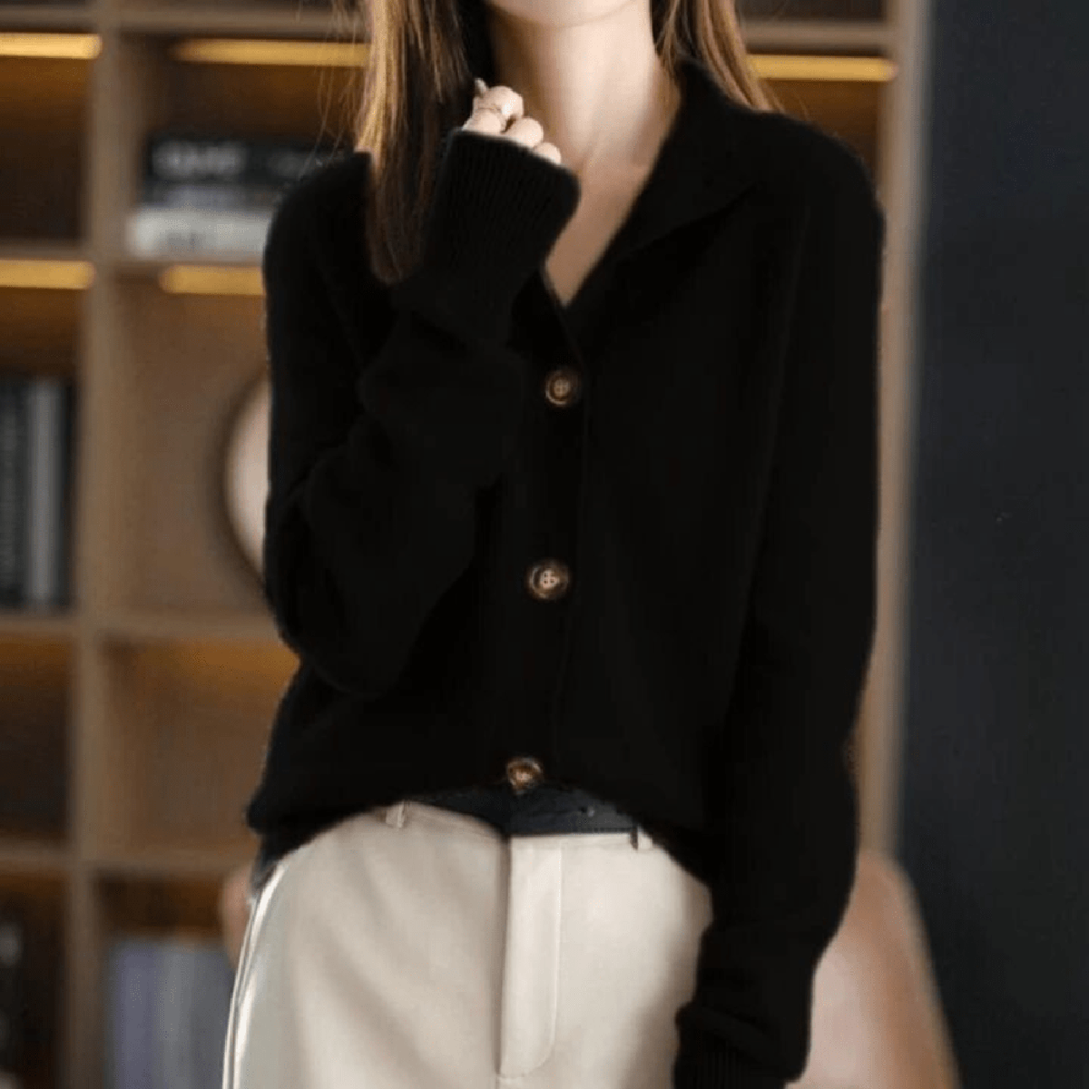 Elegant Cashmere Cardigan For Women Hause Lune