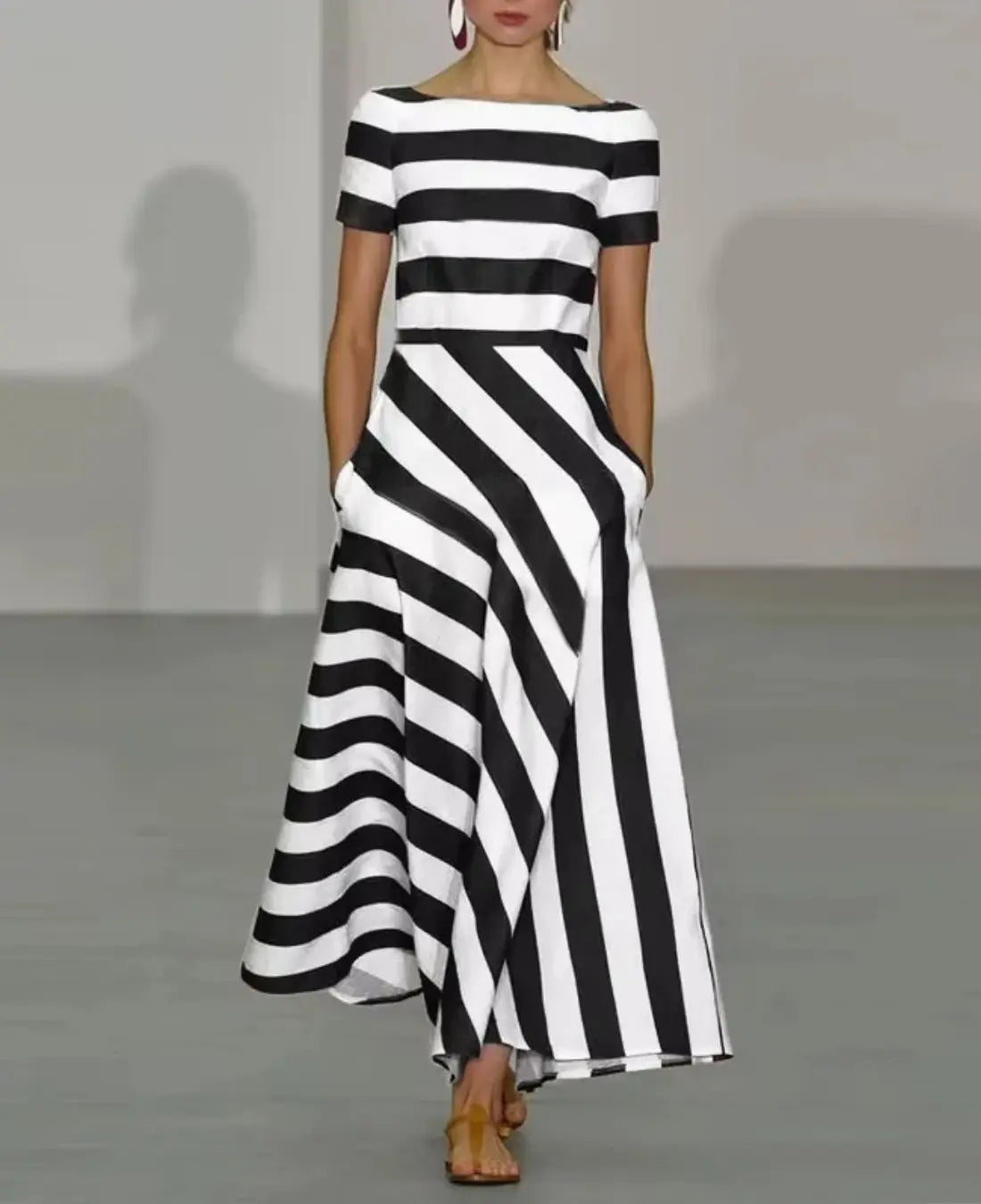 Elegante Boho Maxi-Kleid | Off-Shoulder Damenmode für Sommerliche Anlässe 2