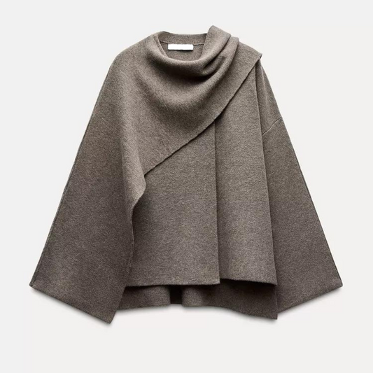 Elegante Damen-Cape-Jacke – Weiches Material, Vielseitig 0