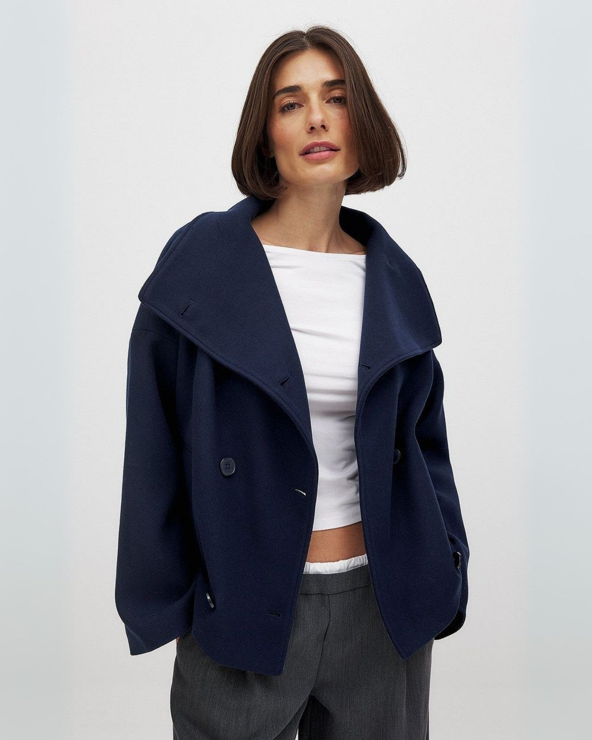 Elegante Damenjacke – Klassischer Double-Breasted Schnitt, Vielseitig 8