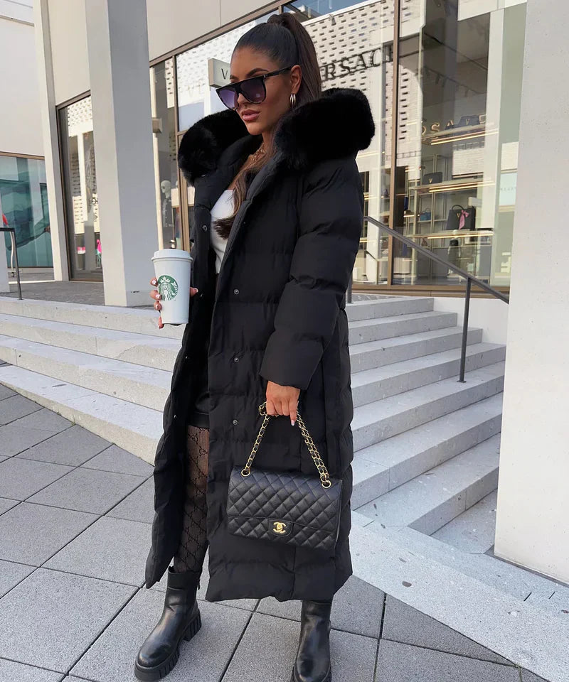 Elegante Damenjacke mit Kunstfellkragen – Hochwertiger Polyester, Zeitlos 3