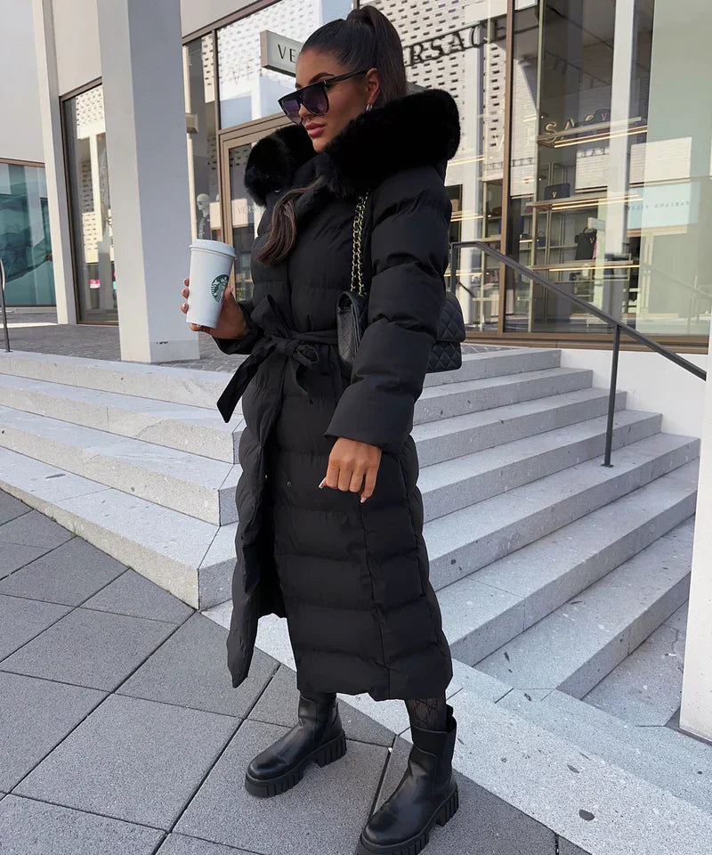 Elegante Damenjacke mit Kunstfellkragen – Hochwertiger Polyester, Zeitlos 4