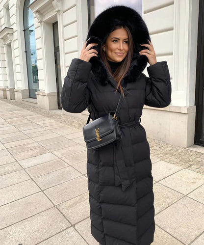 Elegante Damenjacke mit Kunstfellkragen – Hochwertiger Polyester, Zeitlos 6