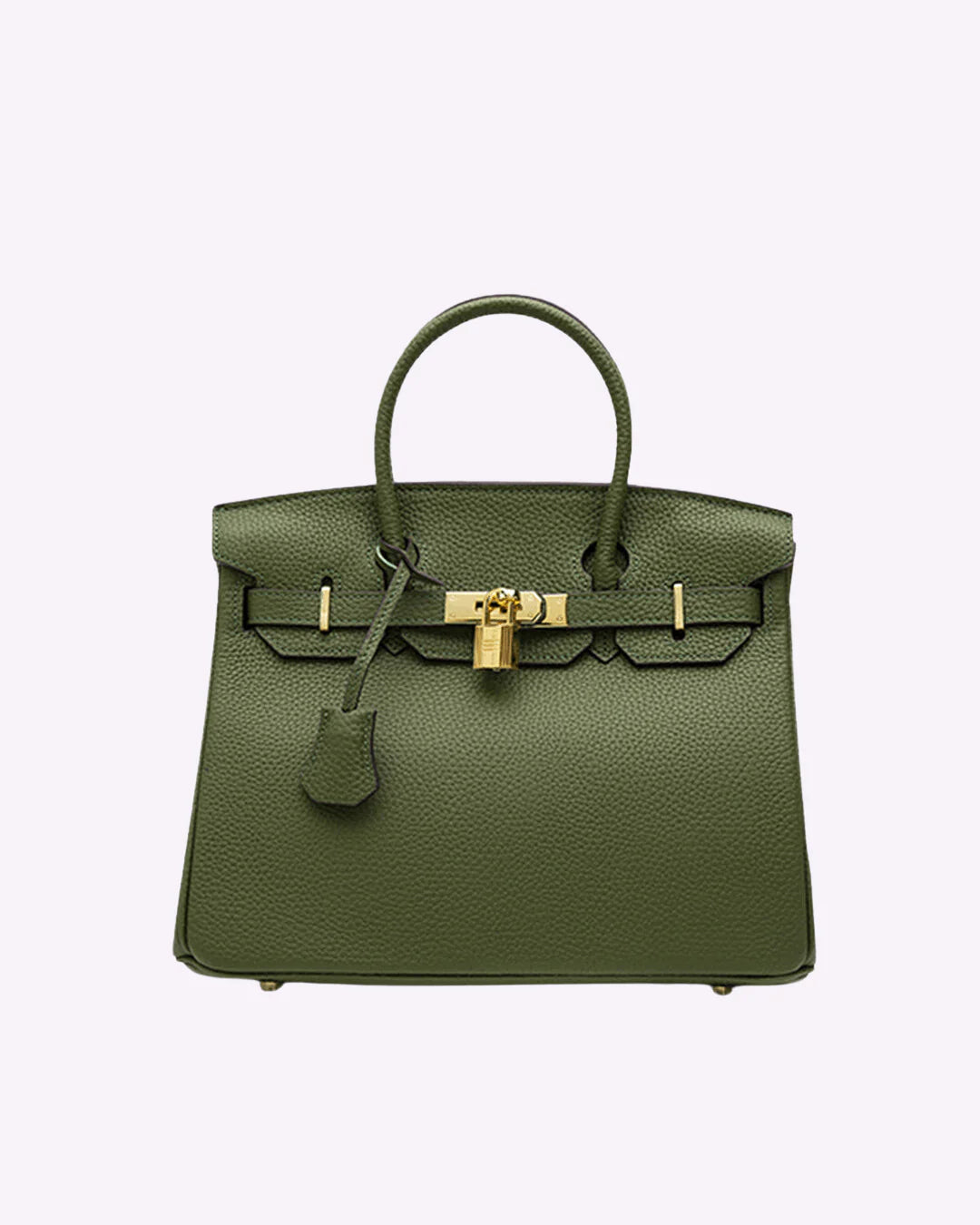 Elegante Handtasche Damen aus echtem Leder mit Goldenen Akzenten – Stilvolle, Geräumige Tasche für Alltag und Büro 8