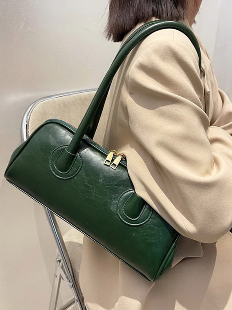 Elegante Handtasche aus PU-Leder mit langen Griffen – Klassisches Design für besondere Anlässe 8