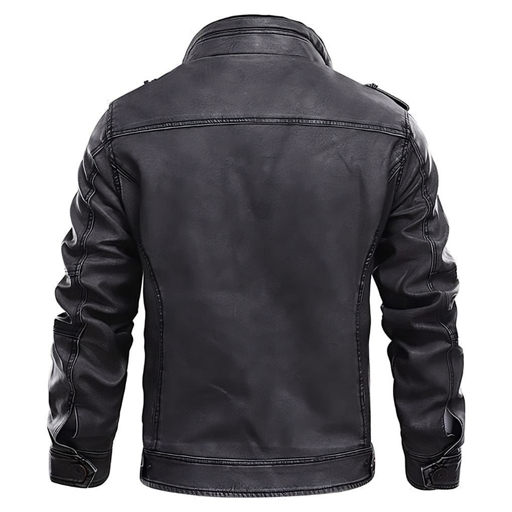 Elegante Herrenjacke – Hochwertiges Kunstleder, Klassisches Design 1