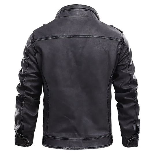 Elegante Herrenjacke – Hochwertiges Kunstleder, Klassisches Design 1