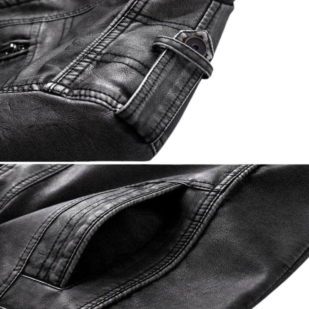 Elegante Herrenjacke – Hochwertiges Kunstleder, Klassisches Design 2