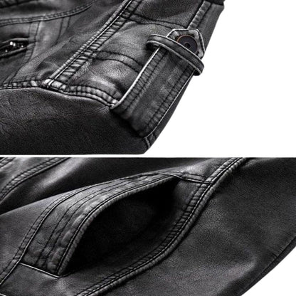 Elegante Herrenjacke – Hochwertiges Kunstleder, Klassisches Design 2