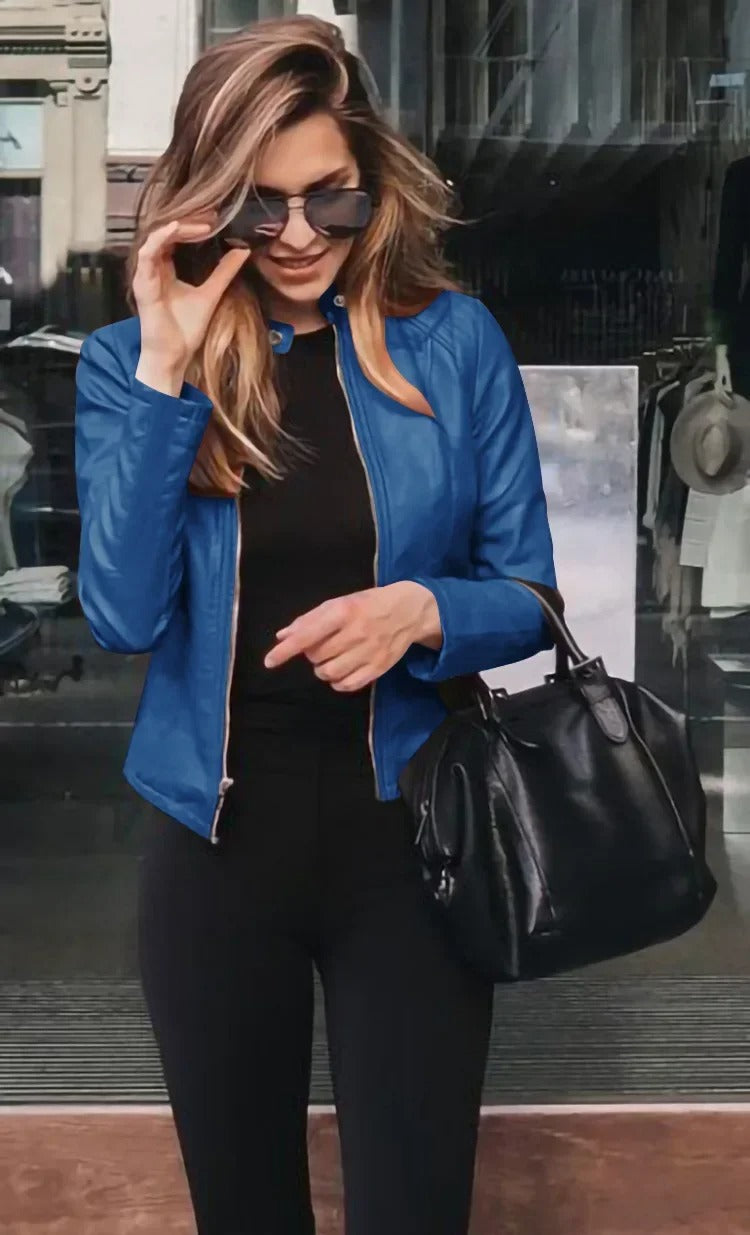 Elegante Lederjacke Damen Schwarz – Hochwertiges Leder, Vielseitig 4