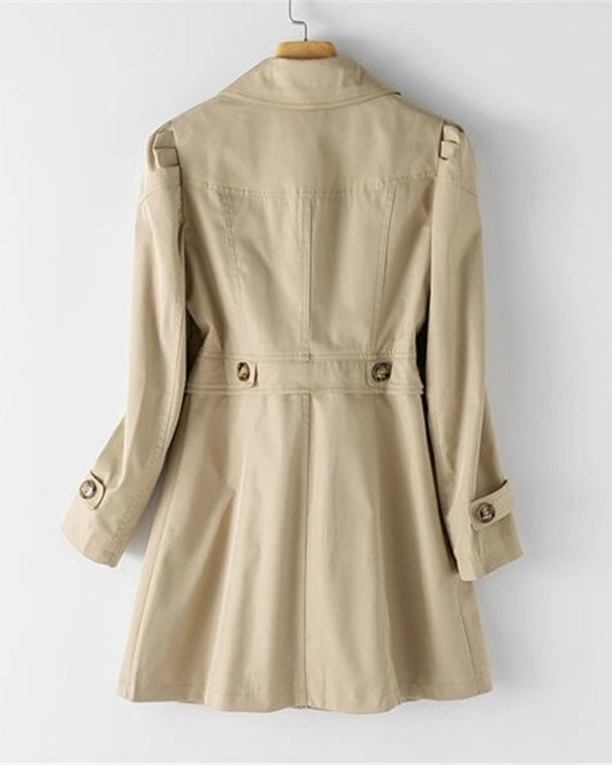 Eleganter Damen Trenchcoat – Zeitloses Design mit Knopfverschluss für den Herbst 1