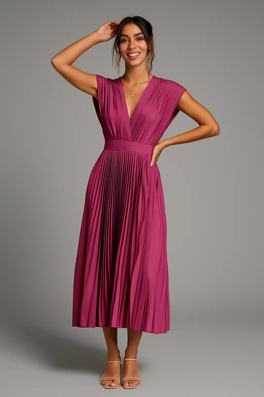 Elena | Elegante Ärmelose Gala Maxi Jurk Mit V-Hals Für Sommer-Events 0