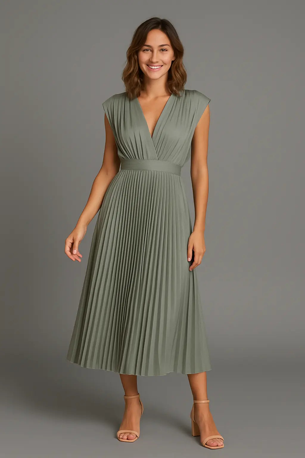 Elena | Elegante Ärmelose Gala Maxi Jurk Mit V-Hals Für Sommer-Events 5