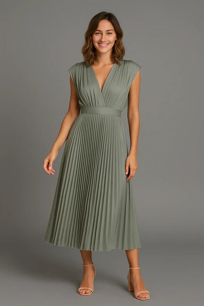Elena | Elegante Ärmelose Gala Maxi Jurk Mit V-Hals Für Sommer-Events 5