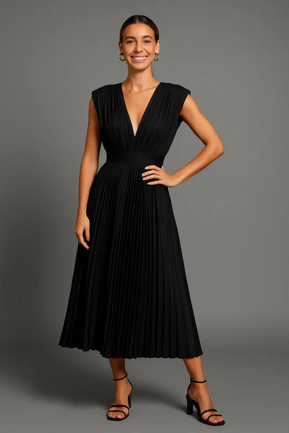 Elena | Elegante Ärmelose Gala Maxi Jurk Mit V-Hals Für Sommer-Events 6