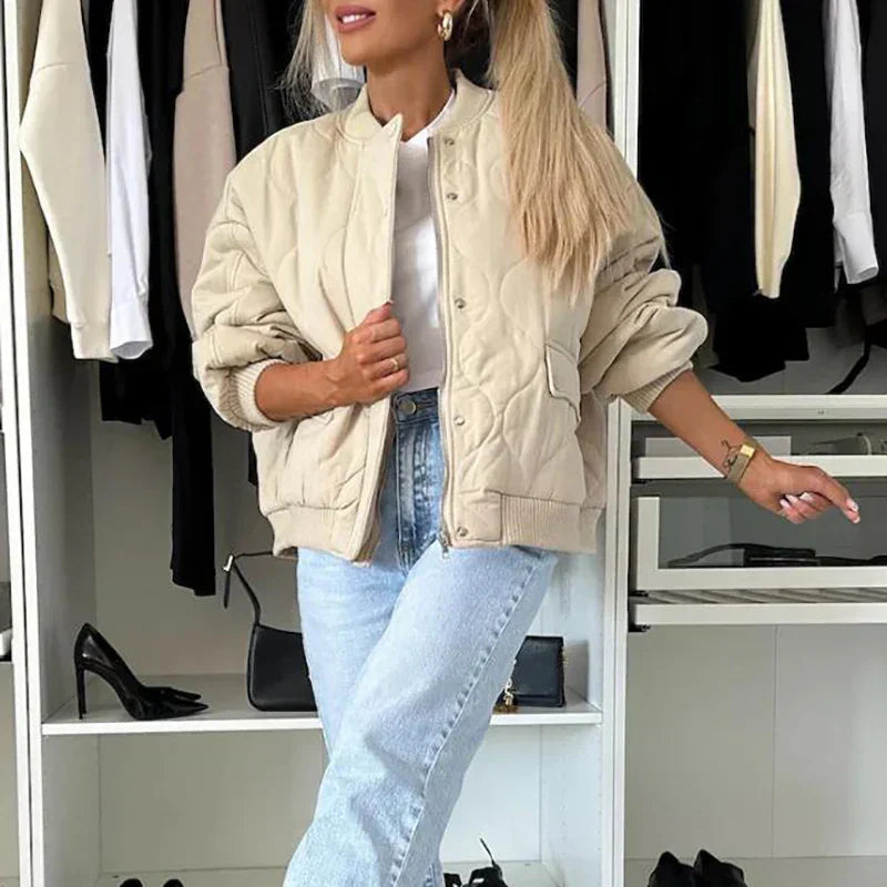 Elin | Trendy Gefütterte Damenjacke für Kühle Tage 0