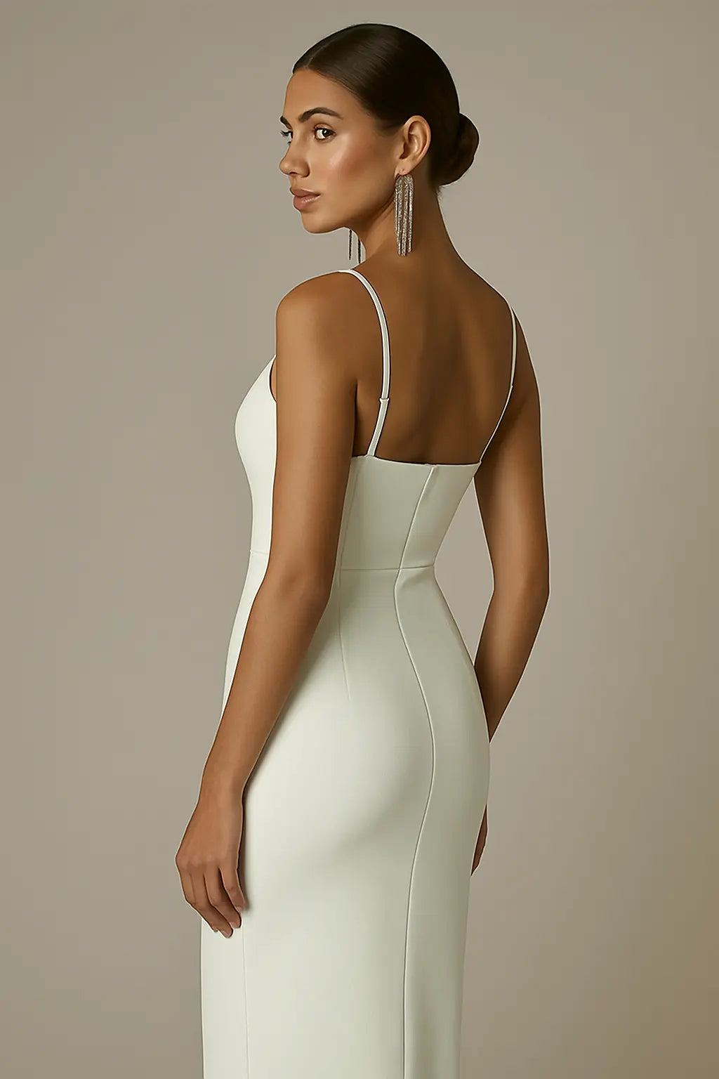Elisa | Elegantes Maxikleid Sommer mit Spaghettiträgern für Damen 4