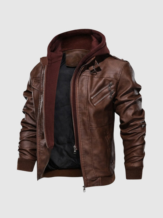 Elite Herren Jacke – Hochwertiges Leder, Modernes Design 0