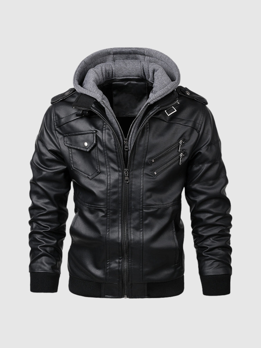 Elite Herren Jacke – Hochwertiges Leder, Modernes Design 1