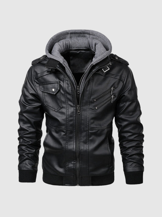 Elite Herren Jacke – Hochwertiges Leder, Modernes Design 1