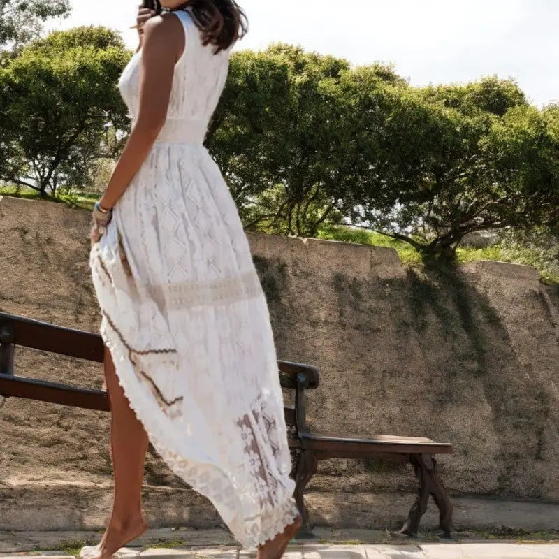 Elizabeth | Boho Maxi Kleid für Damen mit Spitzenakzenten - Perfekt für den Sommer 4