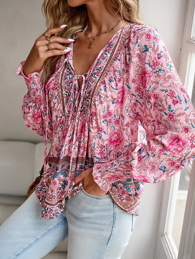 Elodie | Luftige Blumenbluse für den Sommer 1