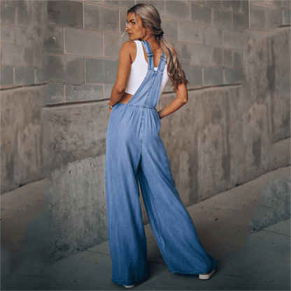 Emilia Denim Jumpsuit Damen – Bequeme Passform, Trendiges Design für den Sommer 5