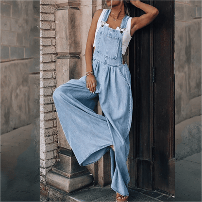 Emilia Denim Jumpsuit Damen – Bequeme Passform, Trendiges Design für den Sommer 6