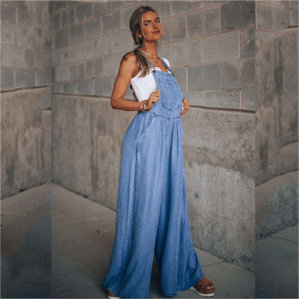 Emilia Denim Jumpsuit Damen – Bequeme Passform, Trendiges Design für den Sommer 8
