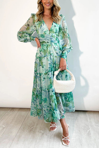Estelle | Blumen Wickelkleid Damen für Sommer und Hochzeit 4