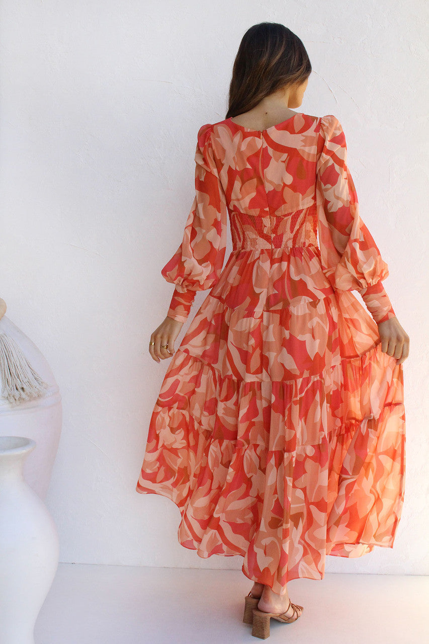 Estelle | Blumen Wickelkleid Damen für Sommer und Hochzeit 7