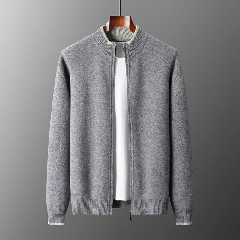 Herren Cashmere Zip Jacke Warm & Elegant Hause Lune