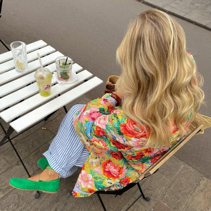 Marishka | Damenjacke Mit Blumenmuster - Komfortabel Und Übergroß-6