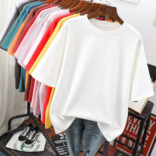 Frederikka Oversized T-Shirt Damen – Weiche Baumwollmischung, Lässig 0