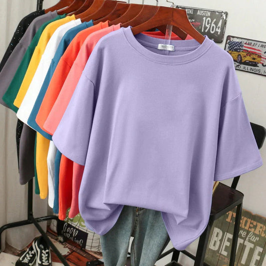 Frederikka Oversized T-Shirt Damen – Weiche Baumwollmischung, Lässig 1