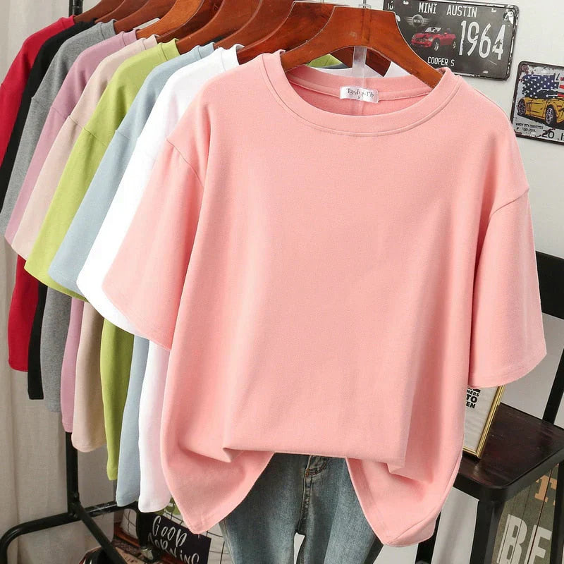 Frederikka Oversized T-Shirt Damen – Weiche Baumwollmischung, Lässig 12