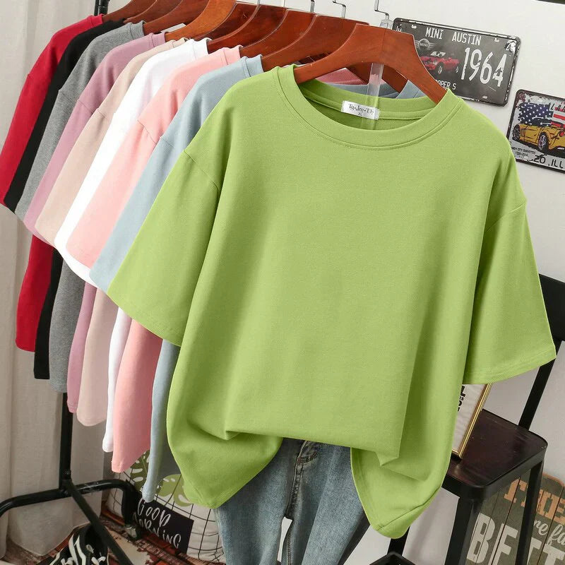 Frederikka Oversized T-Shirt Damen – Weiche Baumwollmischung, Lässig 13