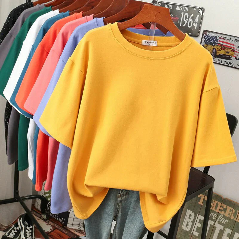 Frederikka Oversized T-Shirt Damen – Weiche Baumwollmischung, Lässig 2